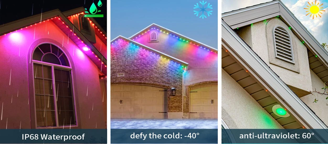 outdoor permanent christmas lights